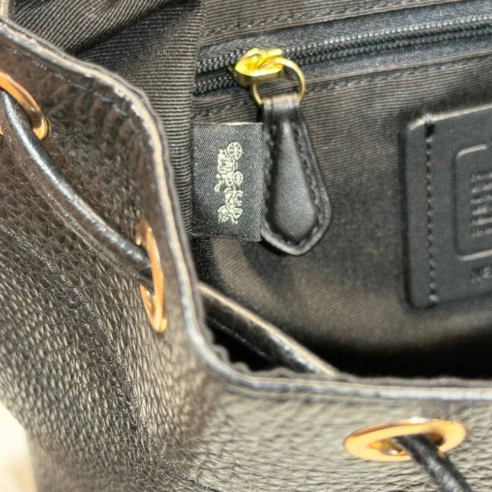 Coach pebbled leather